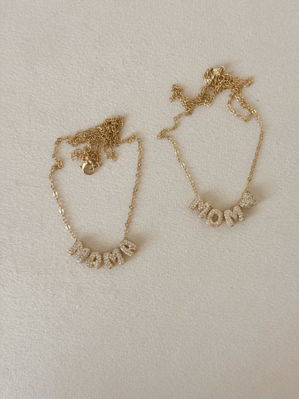 Bubble Name/ initial Necklace