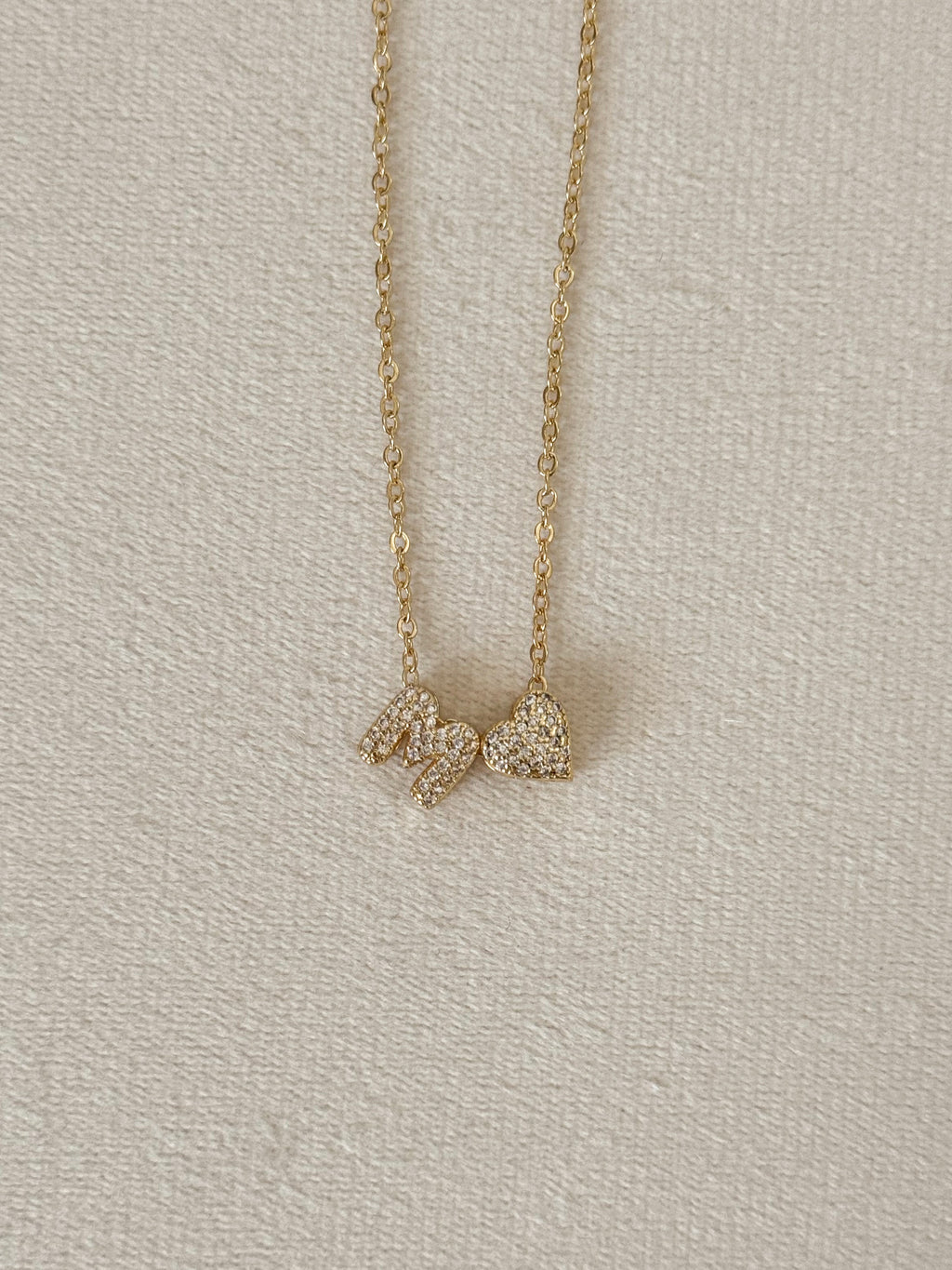 Mini Bubble Initial Necklace