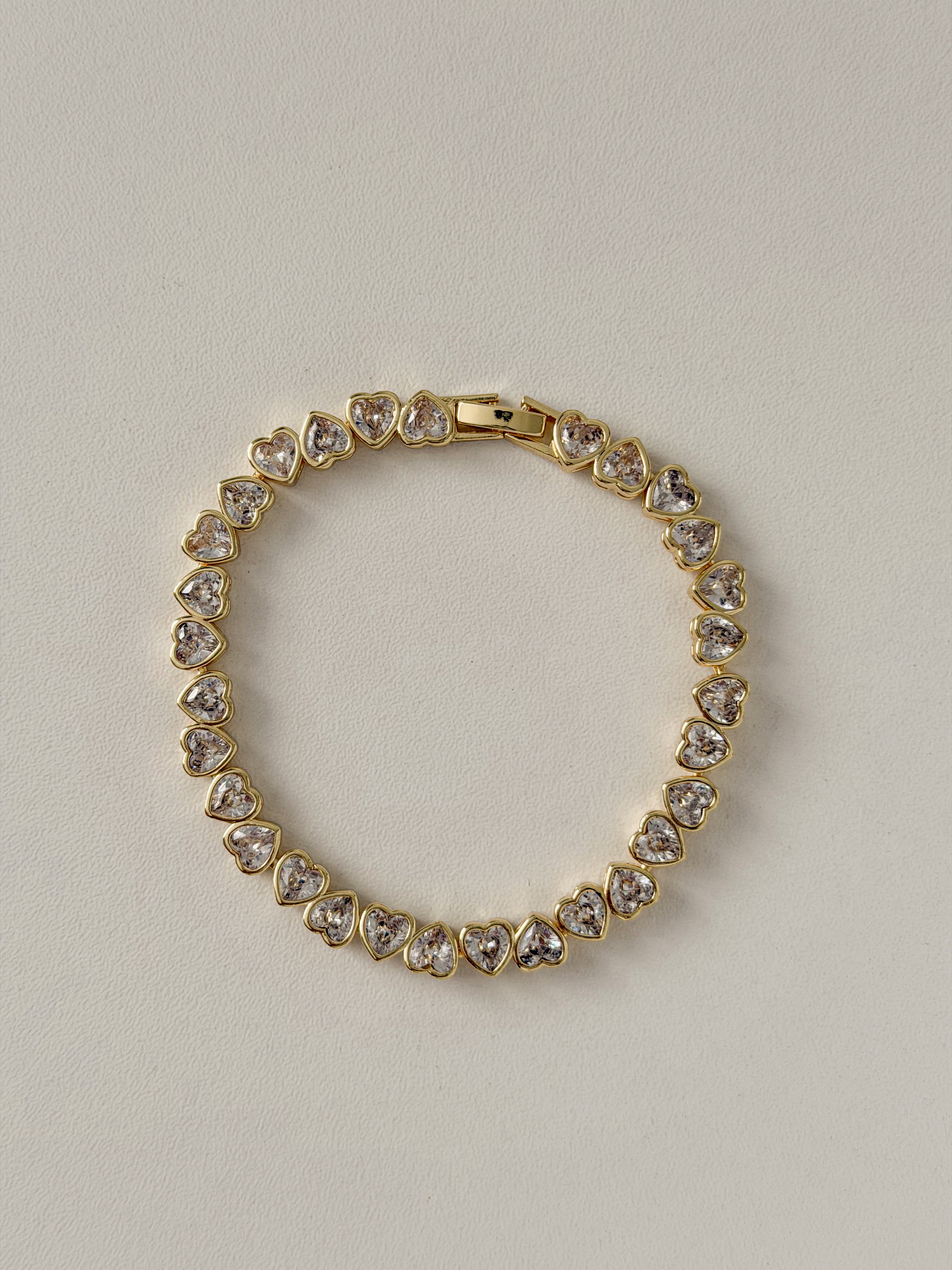Amoura Heart Tennis Bracelet