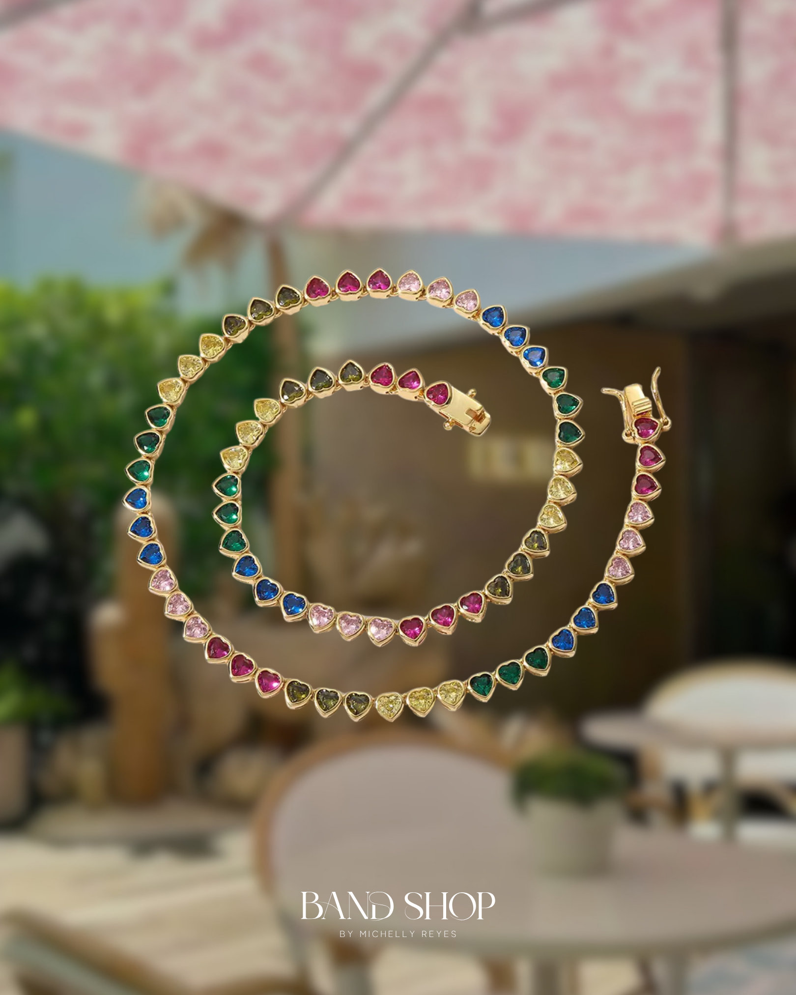 Rainbow Tennis Necklace
