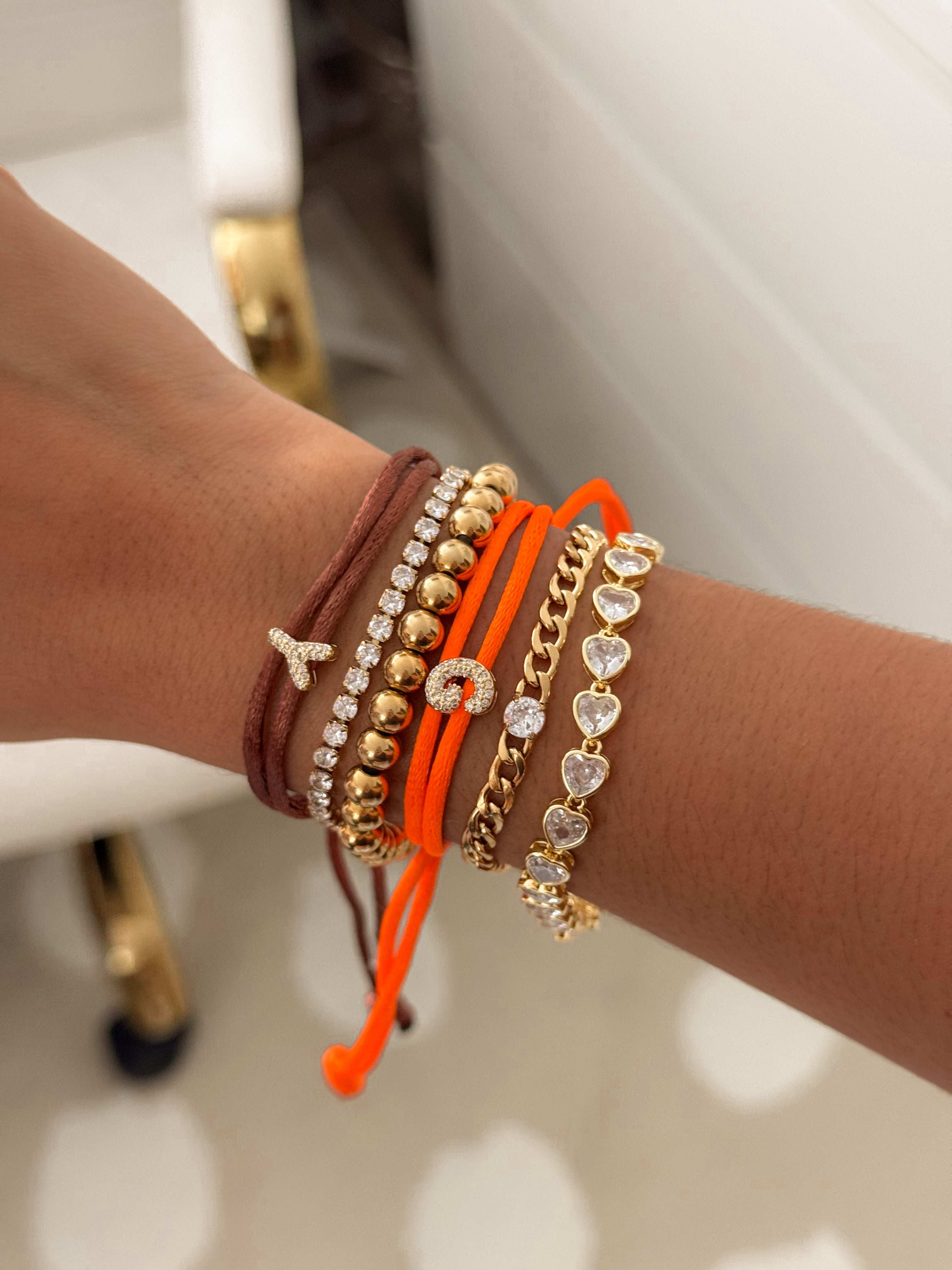 April Initial Bracelet