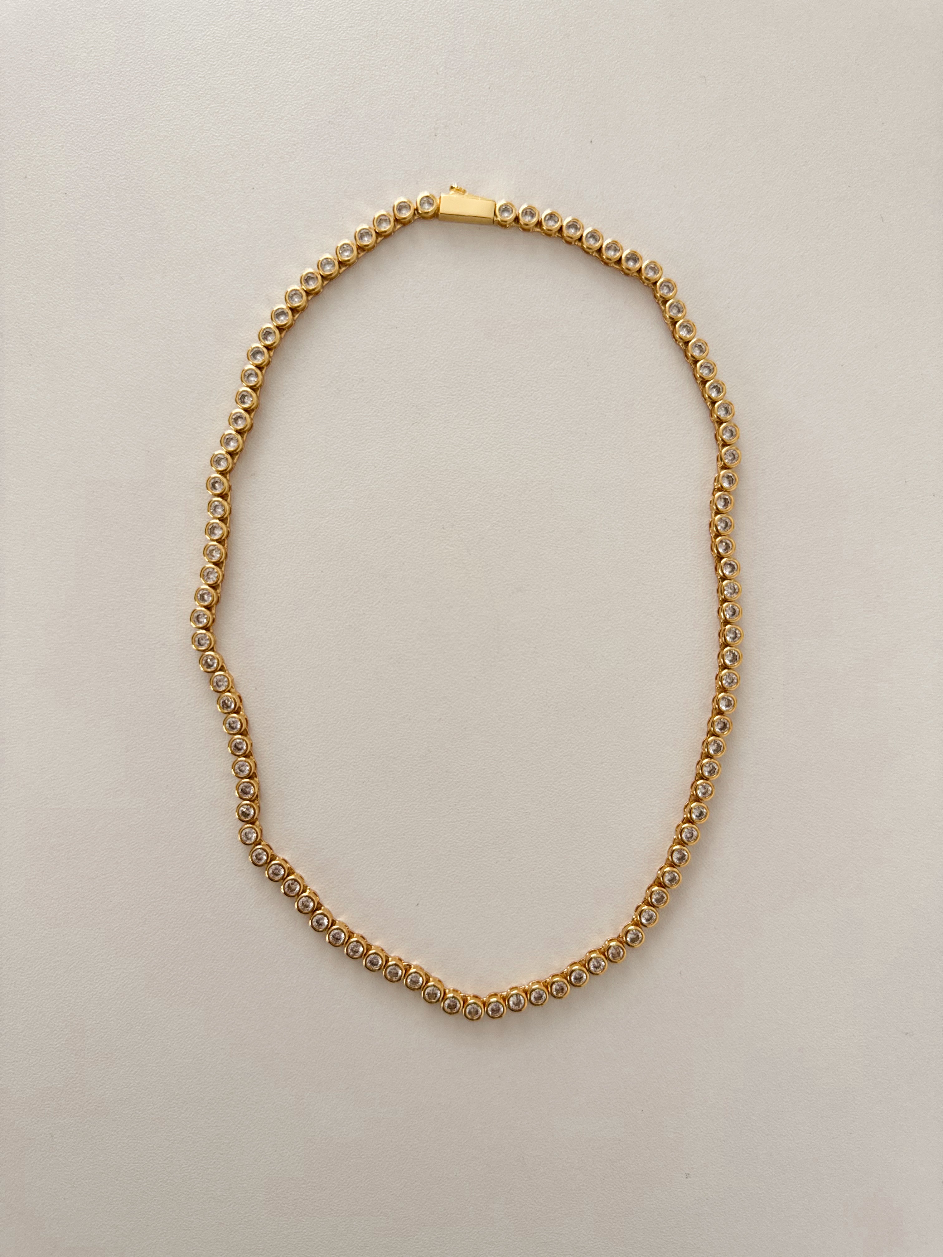 Elara Bubble Tennis Necklace