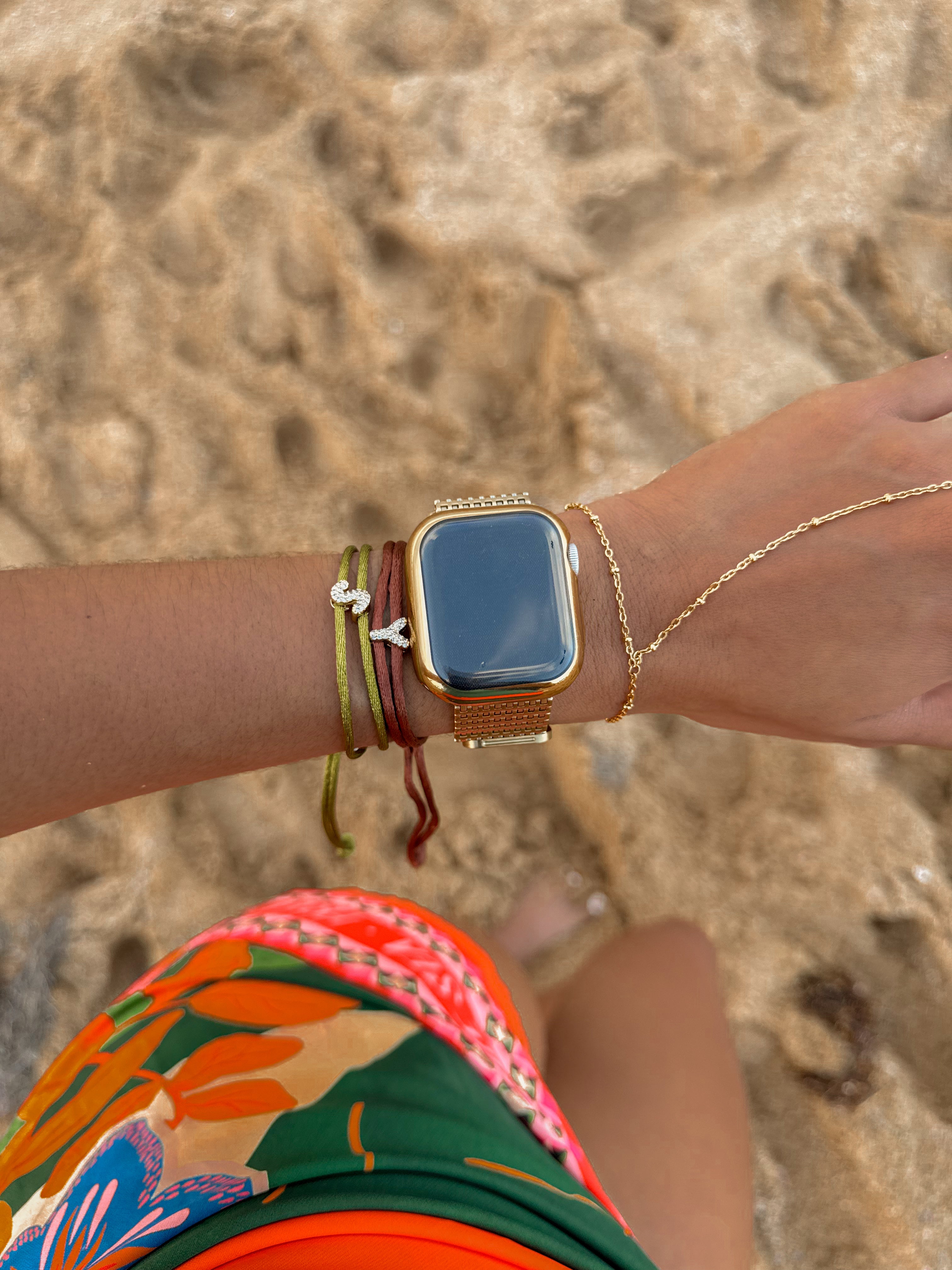 April Initial Bracelet