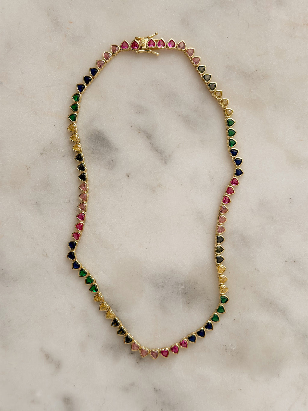 Rainbow Tennis Necklace