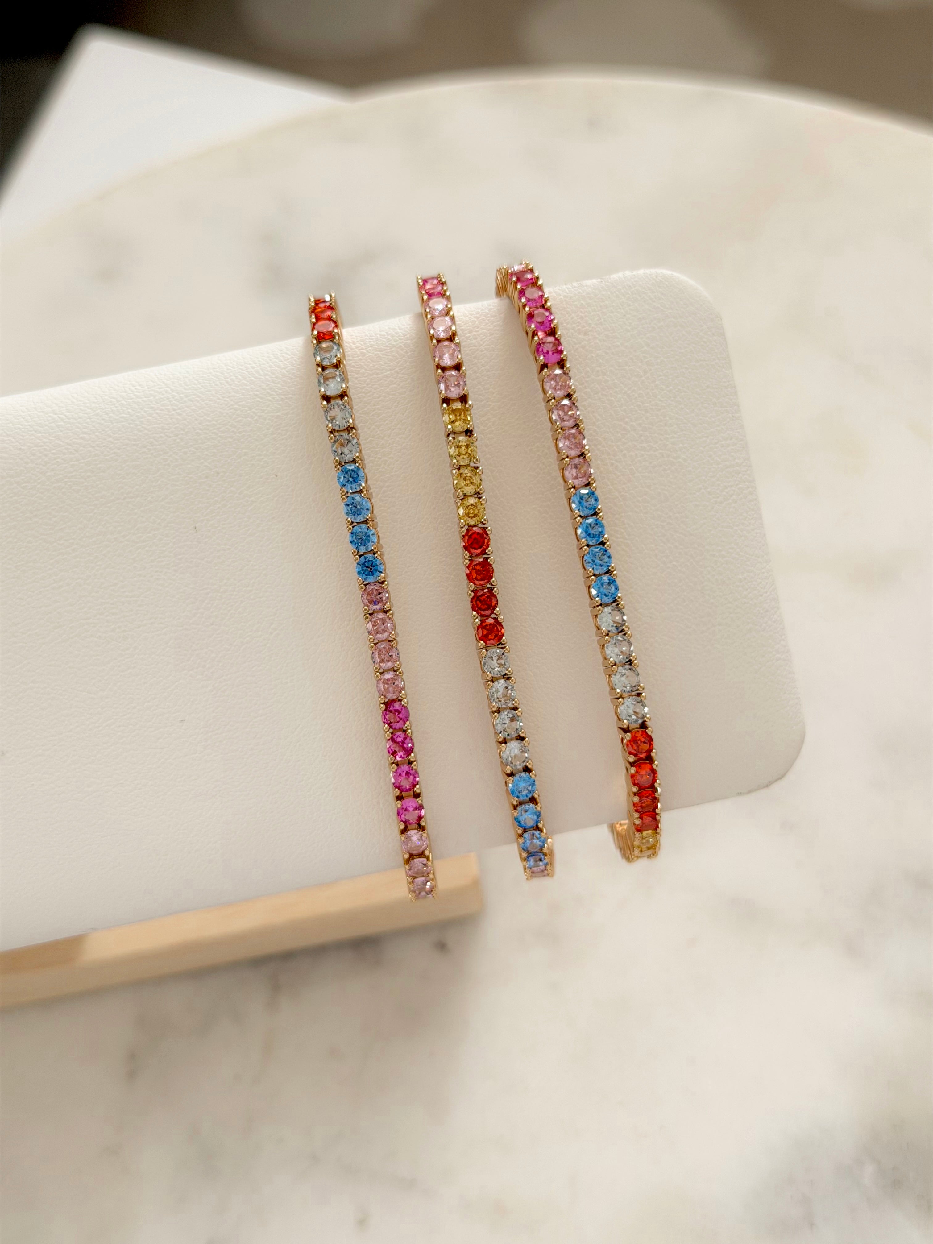 Rainbow Tennis Bracelet