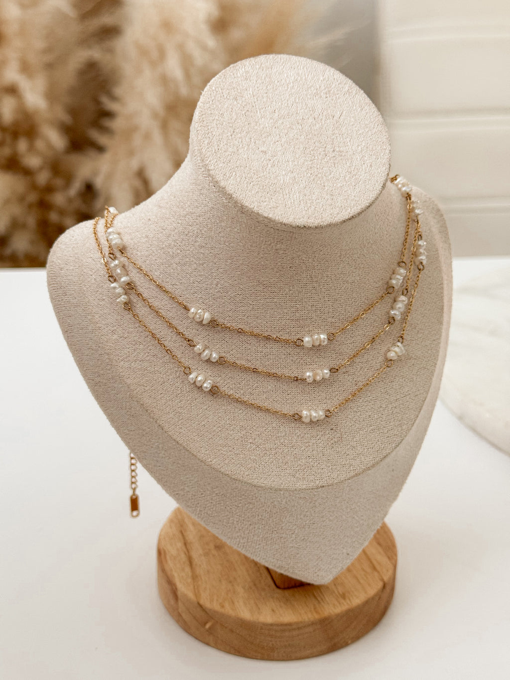 Golden Pearl Necklace