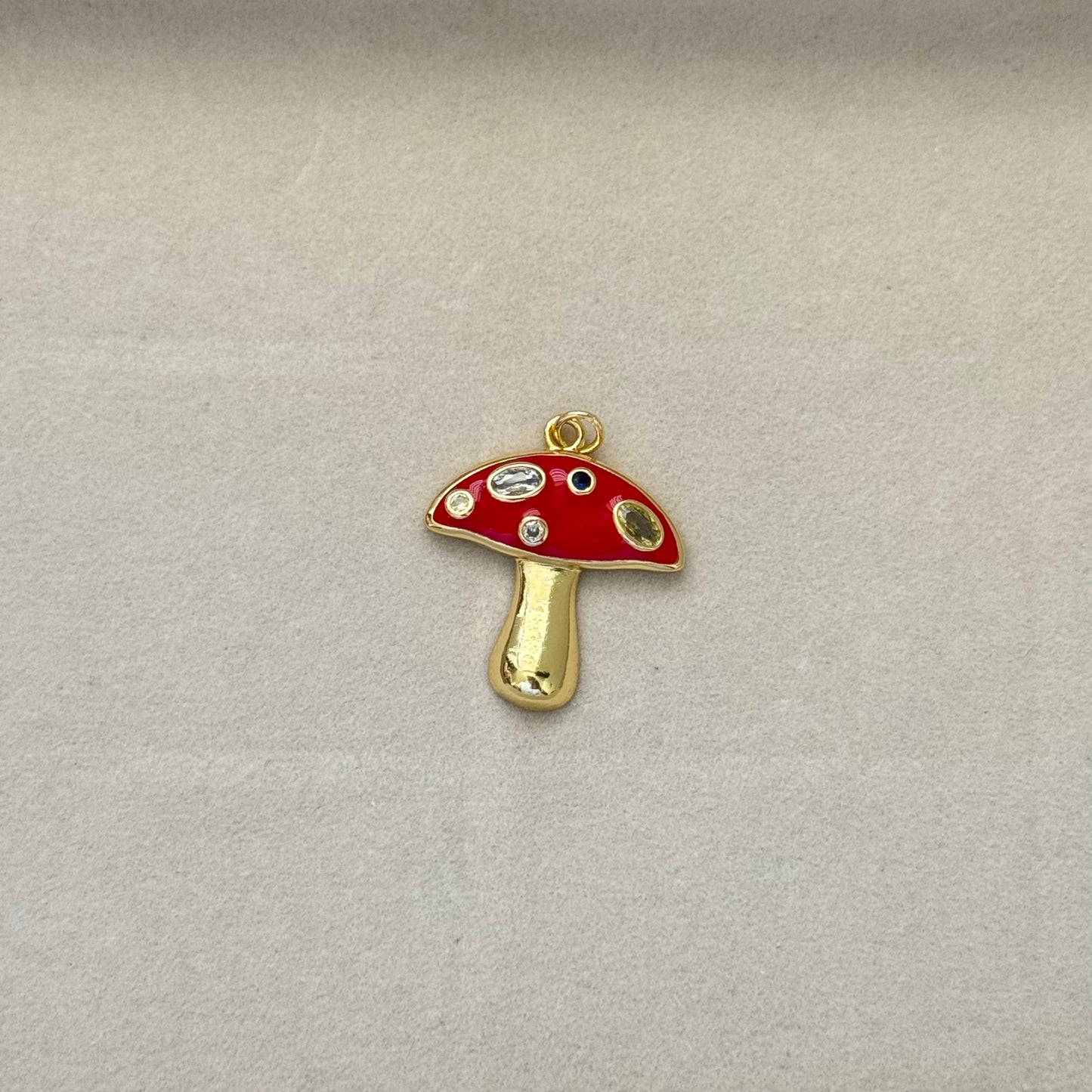 Red mushroom charm