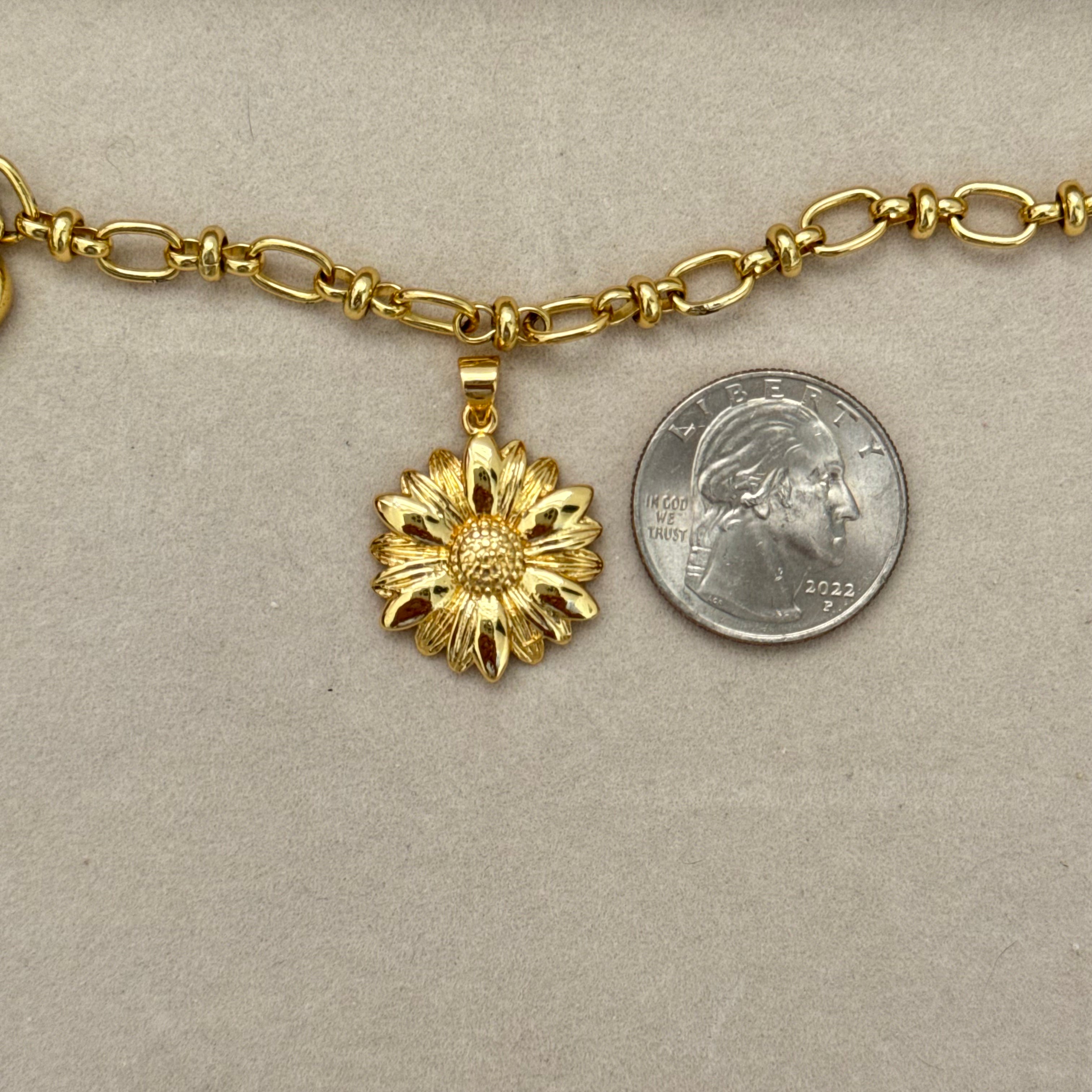 Sunflower charm