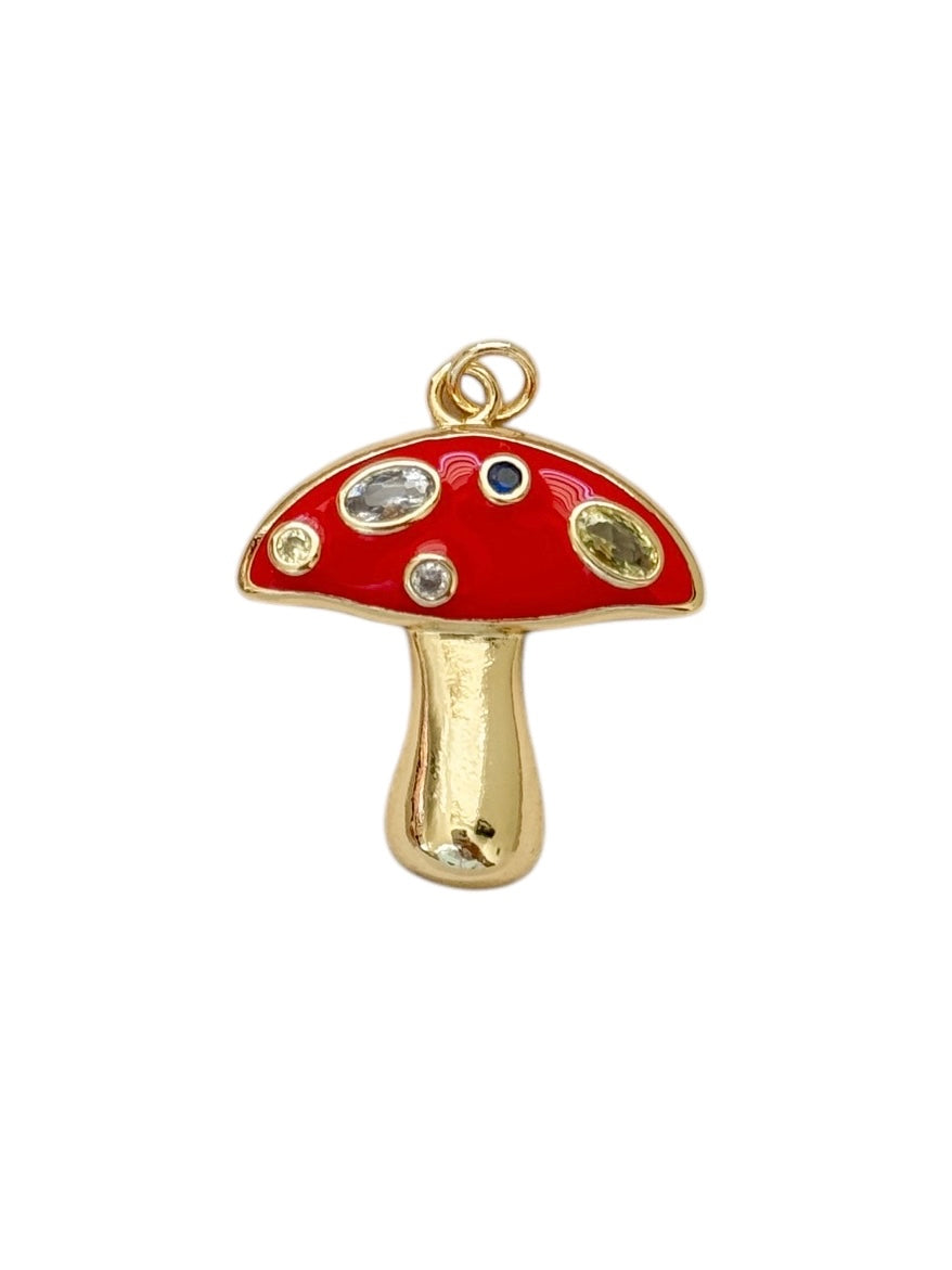 Red mushroom charm