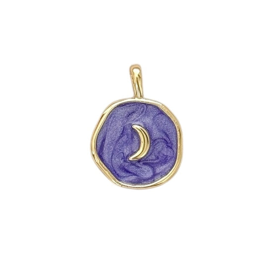 Violet moon charm