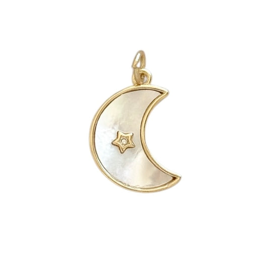 Pearly moon charm