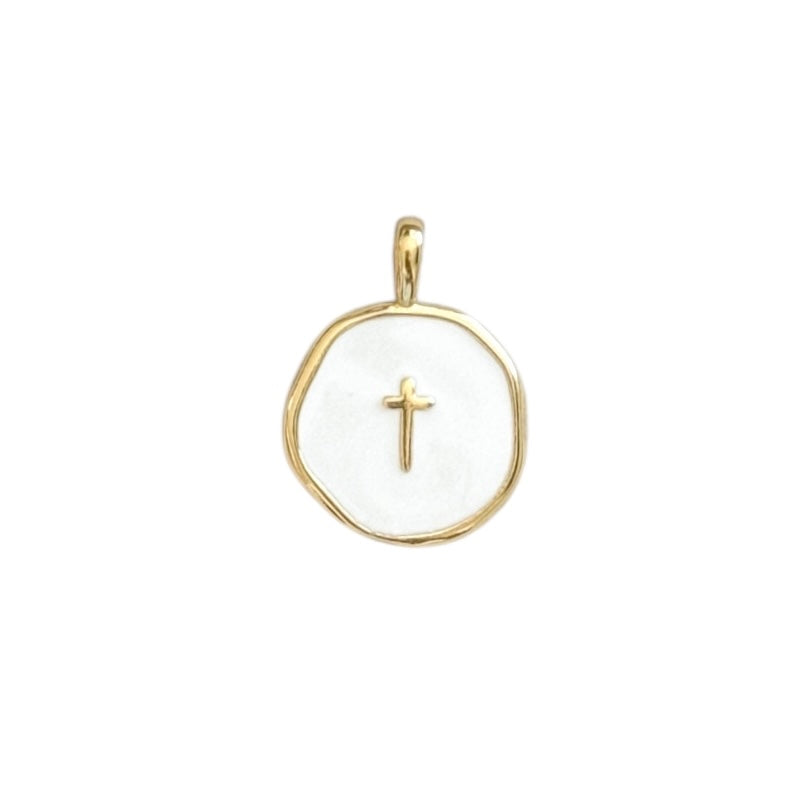 White cross charm