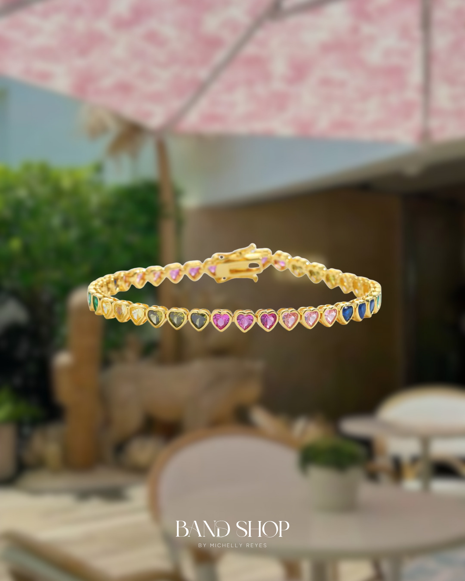 Rainbow Tennis Bracelet